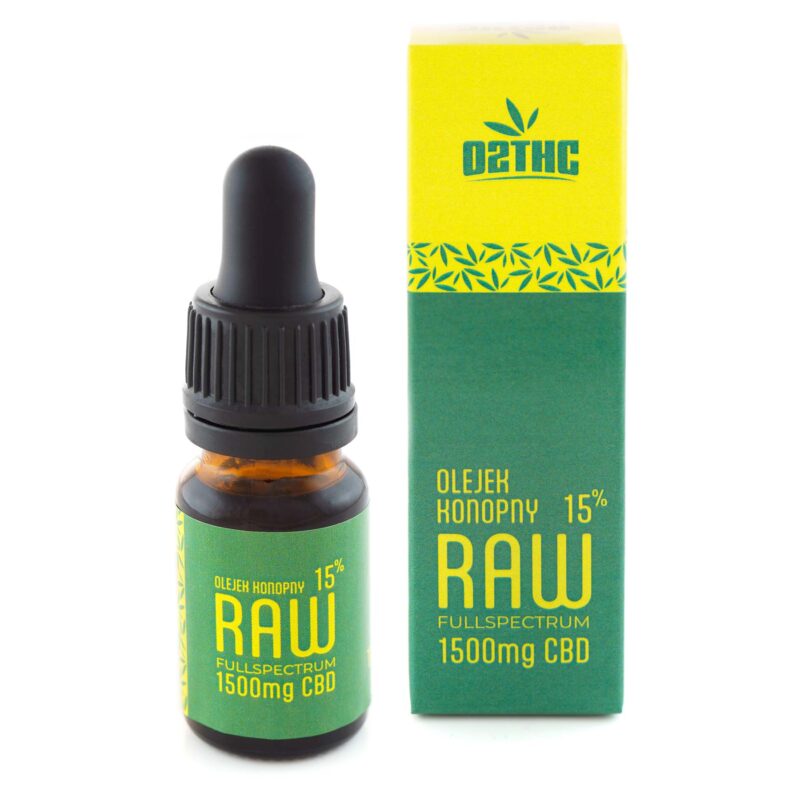 Olejek Konopny CBD | 15% | RAW | 10ml | CERTYFIKAT