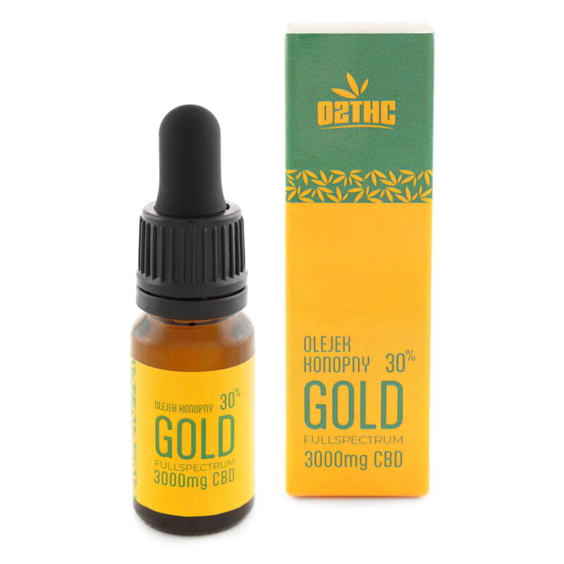 Olejek Konopny CBD | 30% | GOLD | 10ml | CERTYFIKAT