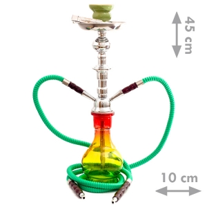 Fajka wodna, Shisha Inas Rasta H 45 cm 2 x wąż