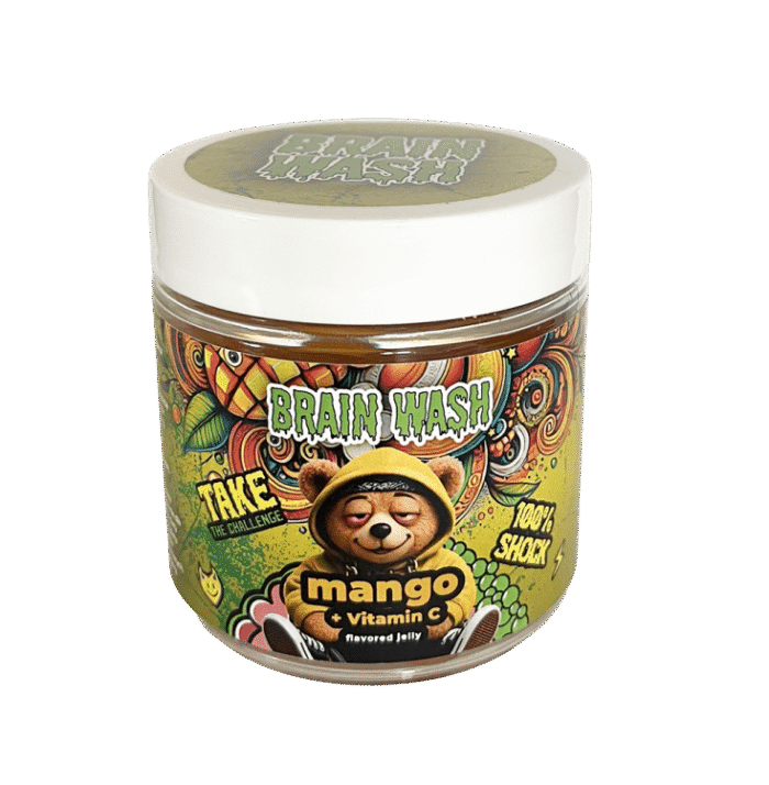 Żelki konopne CBD Brain Wash Mango z witaminą C 80g