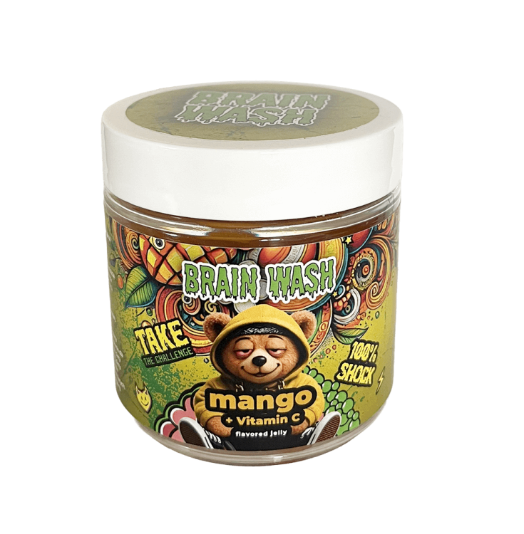Żelki konopne CBD Brain Wash Mango z witaminą C 80g