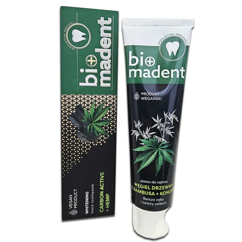 BIO MADENT Konopna, wybielająca pasta do zębów 100 ml